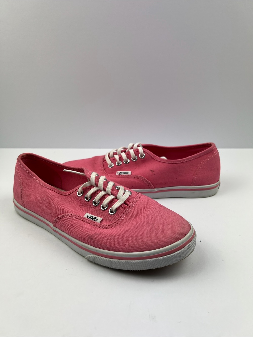 Vans Authentic Lo Pro Strawberry Pink Paradise Canvas Sneakers Women Sz 6 - TC9R